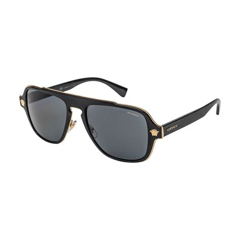 vintage versace black sunglasses polarized|authentic Versace sunglasses for sale.